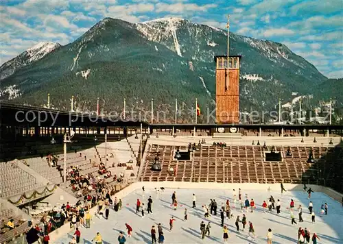 AK / Ansichtskarte Garmisch Partenkirchen Eisstadion Wank  Garmisch Partenkirchen