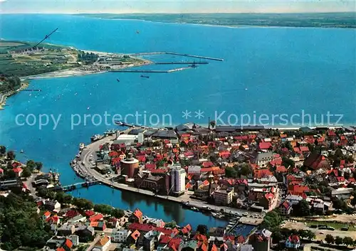 AK / Ansichtskarte Eckernfoerde Fliegeraufnahme Eckernfoerde
