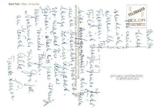 AK / Ansichtskarte Toelz_Bad Fliegeraufnahme Isar Kirche Toelz_Bad