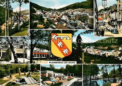 AK / Ansichtskarte Plombieres les Bains_Vosges Rue Stanislas Casino Golf miniature Petit Moulin Parc Plombieres les Bains
