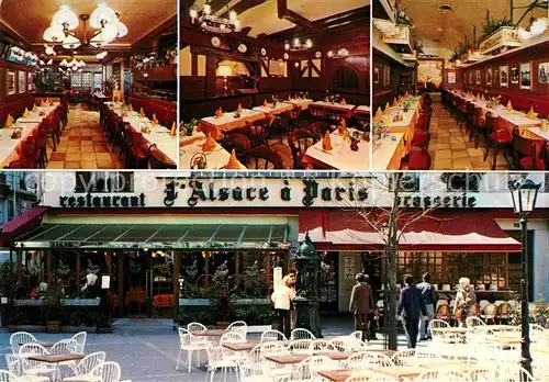 AK / Ansichtskarte Paris Alsace a Paris Restaurant Brasserie Paris