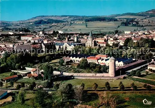 AK / Ansichtskarte Cluny Fliegeraufnahme Cluny