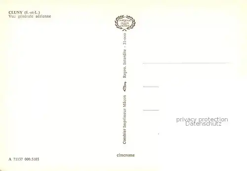 AK / Ansichtskarte Cluny Fliegeraufnahme Cluny