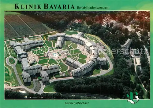 AK / Ansichtskarte Kreischa Klinik Bavaria Fliegeraufnahme Kreischa