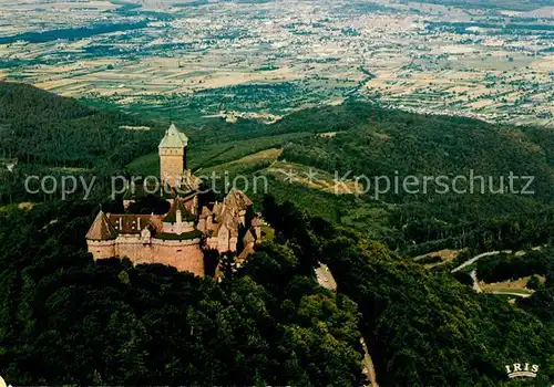 AK / Ansichtskarte Haut Koenigsbourg_Hohkoenigsburg Fliegeraufnahme Chateau Haut Koenigsbourg