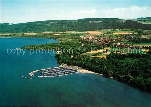 AK / Ansichtskarte Yvonand Fliegeraufnahme Lac de Neuchatel Yvonand