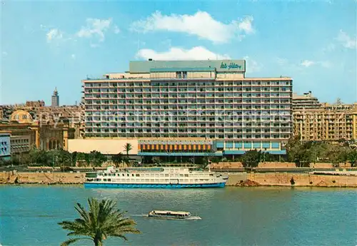 AK / Ansichtskarte Kairo Nile Hilton Hotel Isis Boot Hotel Kairo