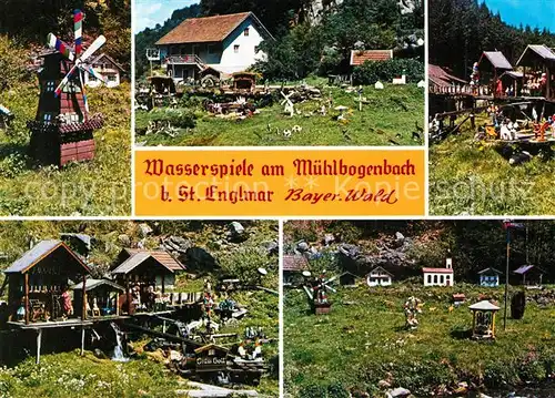 AK / Ansichtskarte St_Englmar Wasserspiele am Muehlbogenbach St_Englmar