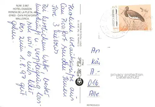 AK / Ansichtskarte Can_Picafort_Mallorca Hotel Exagon Can_Picafort_Mallorca