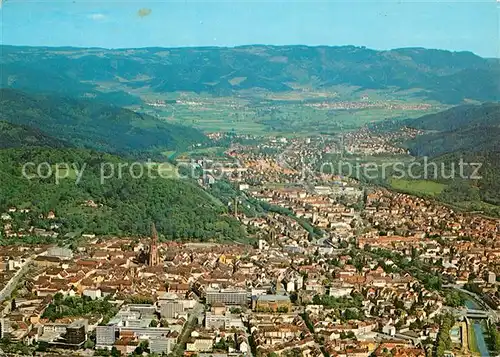 AK / Ansichtskarte Freiburg_Breisgau Fliegeraufnahme Freiburg Breisgau