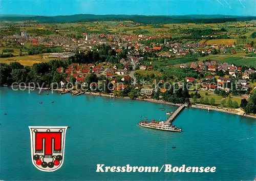 AK / Ansichtskarte Kressbronn_Bodensee Fliegeraufnahme Kressbronn Bodensee