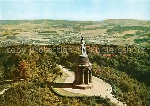 AK / Ansichtskarte Hermannsdenkmal Fliegeraufnahme Hermannsdenkmal