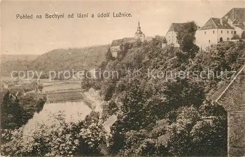 AK / Ansichtskarte Bechyne od lazni a udoli Luznice Bechyne