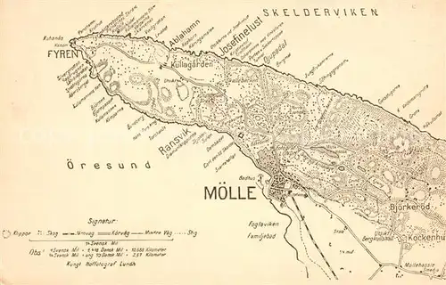 AK / Ansichtskarte Moelle Landkarte Moelle