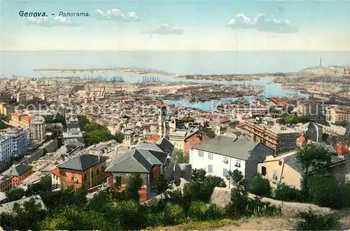 AK / Ansichtskarte Genova_Genua_Liguria Panorama Genova_Genua_Liguria