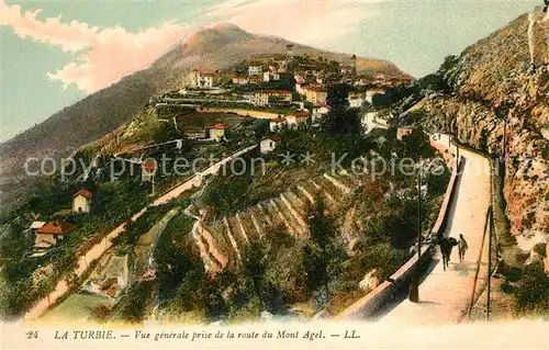 AK / Ansichtskarte La_Turbie Vue generale prise de la route du Mont Agel La_Turbie