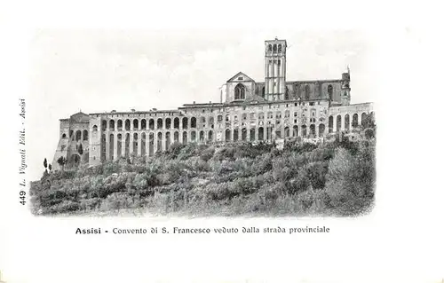 AK / Ansichtskarte Assisi_Umbria Convento di San Francesco Assisi Umbria