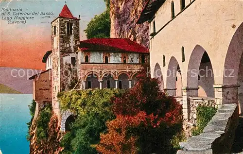 AK / Ansichtskarte Laveno Santuario di Santa Caterina del Sasso Lago Maggiore Laveno