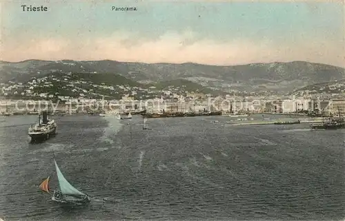 AK / Ansichtskarte Trieste Panorama veduta dall aereo Trieste