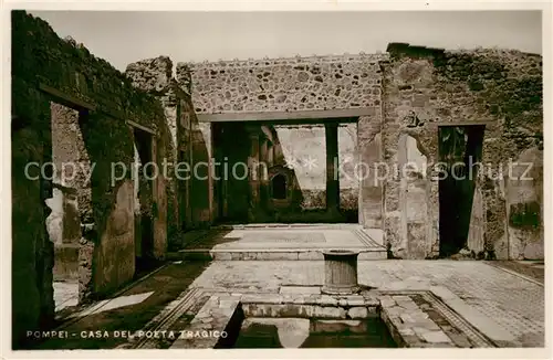 AK / Ansichtskarte Pompei Casa del Poeta Tragico Ruinen Antike Staette Pompei