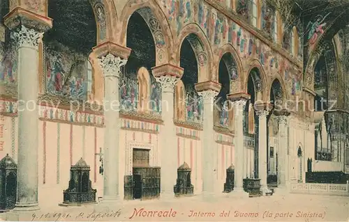 AK / Ansichtskarte Monreale Interno del Duomo Parte Sinistra Monreale