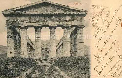 AK / Ansichtskarte Zegesta_Segesta Il Tempio Antike Staette Tempel 