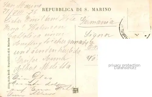 AK / Ansichtskarte San Marino Tra gli scoscendimenti del Titano La Rocca San Marino