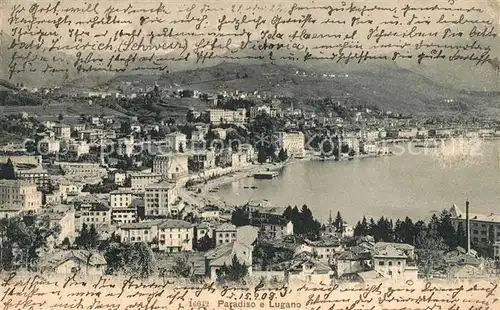 AK / Ansichtskarte Paradiso_Lago_di_Lugano Panorama Luganer See Paradiso_Lago_di_Lugano