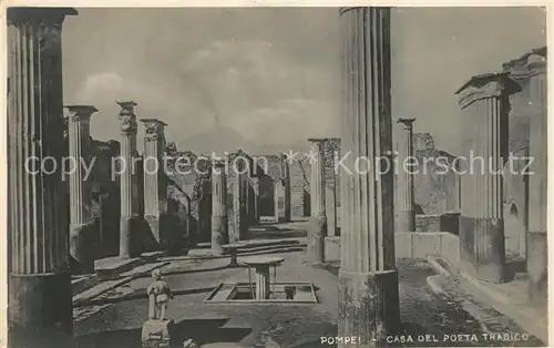 AK / Ansichtskarte Pompei Casa del Poeta Tragico Ruinen Antike Staette Pompei