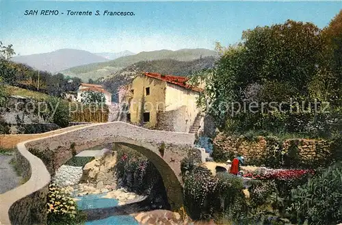 AK / Ansichtskarte San_Remo Torrente San Francesco San_Remo