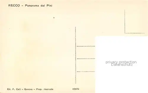 AK / Ansichtskarte Recco Panorama dai Pini Recco