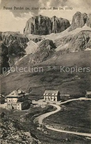 AK / Ansichtskarte Passo_Pordoi visto col Boe Passo Pordoi