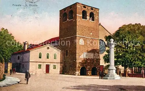 AK / Ansichtskarte Trieste Cattedrale San Giusto Trieste