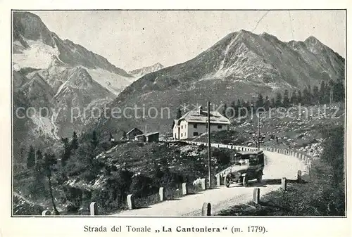 AK / Ansichtskarte Passo_del_Tonale Strada del Tonale La Cantoniera Albergo Delpero Passo_del_Tonale