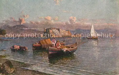 AK / Ansichtskarte Napoli_Neapel Castello dell Ovo Kuenstlerkarte Napoli Neapel