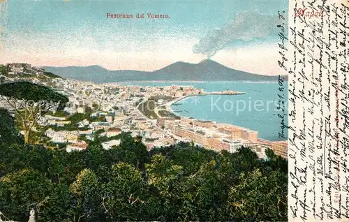 AK / Ansichtskarte Napoli_Neapel Panorama dal Vomero Vesuvio Vulkan Vesuv Napoli Neapel