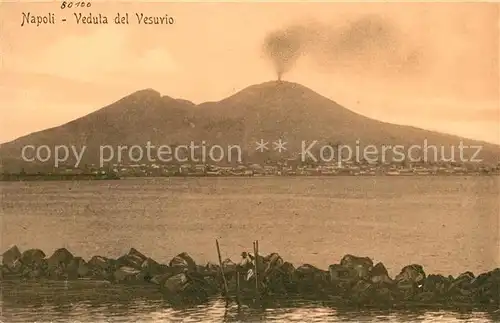 AK / Ansichtskarte Napoli_Neapel Veduta del Vesuvio Vulkan Vesuv Napoli Neapel
