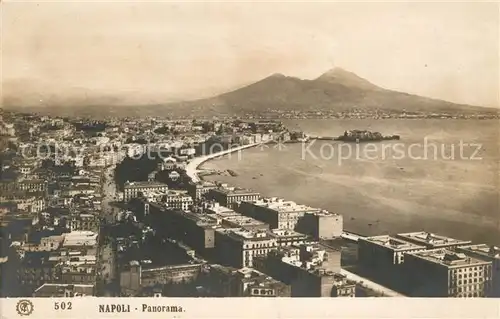 AK / Ansichtskarte Napoli_Neapel Panorama Kueste Vulkan Vesuv Napoli Neapel