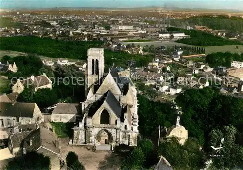 AK / Ansichtskarte Montataire Eglise et vue panoramique veduta aerea Montataire