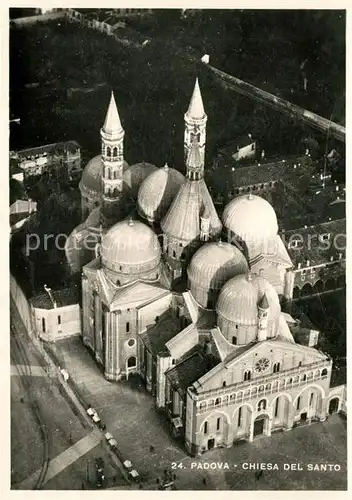 AK / Ansichtskarte Padova Chiesa del Santo veduta aerea Padova