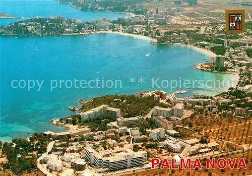 AK / Ansichtskarte Palma_Nova_Mallorca Fliegeraufnahme Palma_Nova_Mallorca