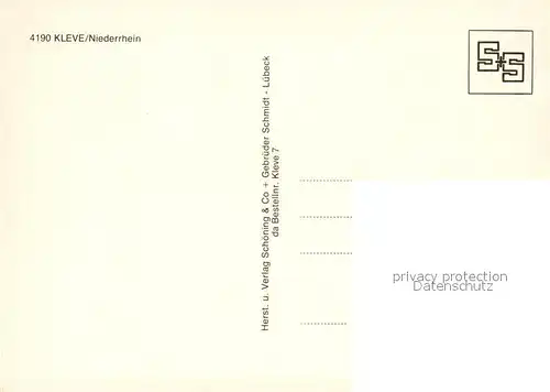 AK / Ansichtskarte Kleve Schloss Denkmal  Kleve