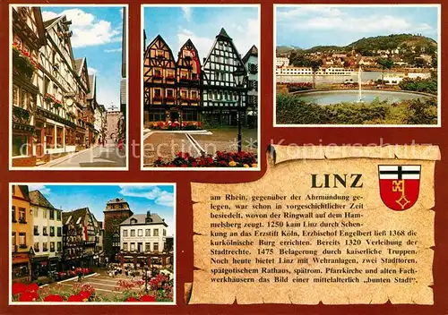 AK / Ansichtskarte Linz_Rhein Neustrasse Burgplatz  Linz_Rhein