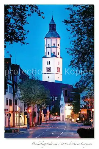 AK / Ansichtskarte Langenau_Wuerttemberg Evangelische Martinskirche  Langenau Wuerttemberg