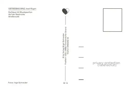 AK / Ansichtskarte Binz_Ruegen Kurhaus Musikpavillon Seebruecke Strassencafe Binz_Ruegen