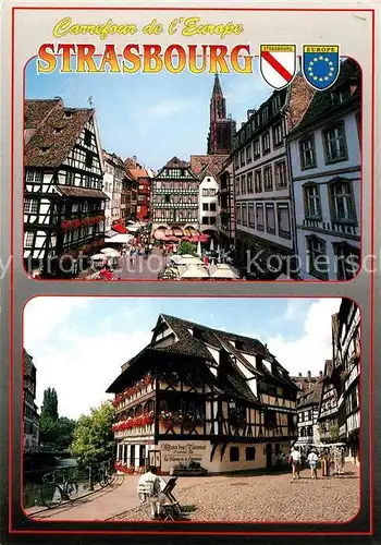 AK / Ansichtskarte Strasbourg_Alsace Place du cochon Maison des Tanneurs Strasbourg Alsace