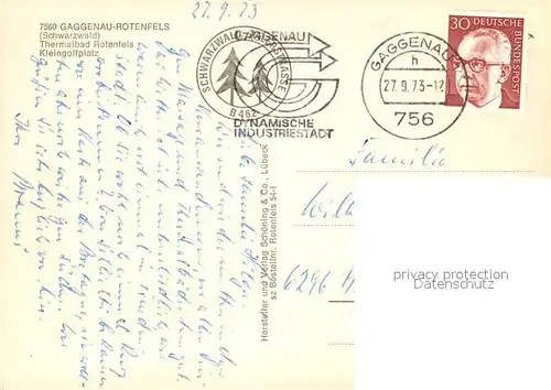 AK / Ansichtskarte Rotenfels Kleingolfplatz Rotenfels