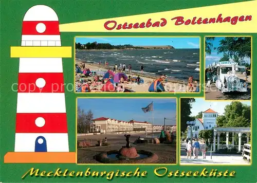 AK / Ansichtskarte Boltenhagen_Ostseebad Strand Kurhaus Kurbaehnle Boltenhagen_Ostseebad