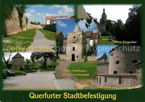 AK / Ansichtskarte Querfurt Stadtbefestigung Stadtmauer Schiessgraben  Querfurt