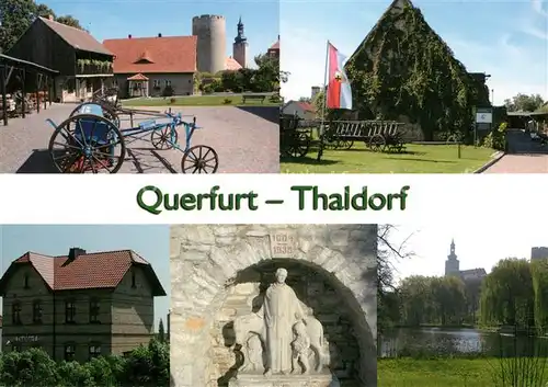 AK / Ansichtskarte Querfurt Thaldorf Bauernmuseum Bahnhof  Querfurt